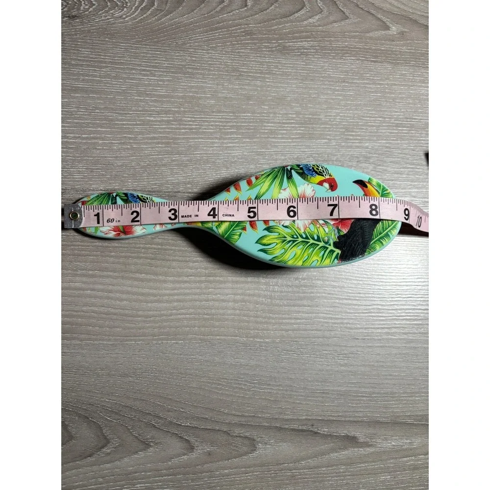 Wet Brush Original Detangler Tropical Toucan Parrot Floral Teal Hair Brush
